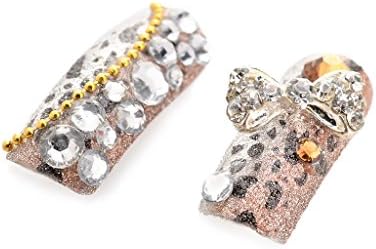 Mujeleres Divinas Nail Art Pre-design Acrylic Fake Nails 24 Piece Leopard Print Set N26-1