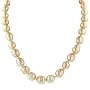 Golden South Sea 10-11mm Pearl Necklace w/ 14k Yellow Gold Diamond-Cut Bead Clasp, 18"
