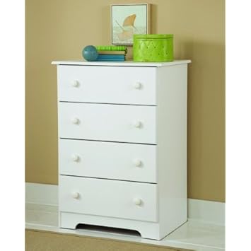 New Visions by Lane 866-317 4-Drawer Chest, White Laminate