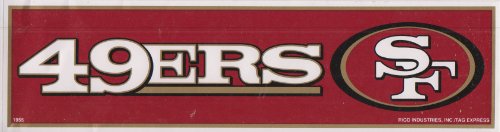 San Francisco 49ers NFL Bumper Sticker - 3