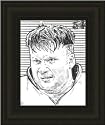 Miami Dolphins Framed Zach Thomas Miami Dolphins Print By Michael Mellett -