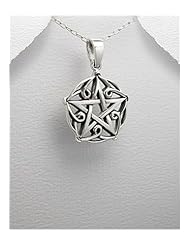 Star Pendant Necklace In 92.5 Sterling Silver
