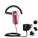 Electronics : International Wall / AC Charger for the Rockfish RF-SH230 Bluetooth Headset - Gomadic Brand w/ TipExchange Technology
