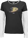 Anaheim Ducks Women's Logo Premier Too Long Sleeve Layered Tissue Tee