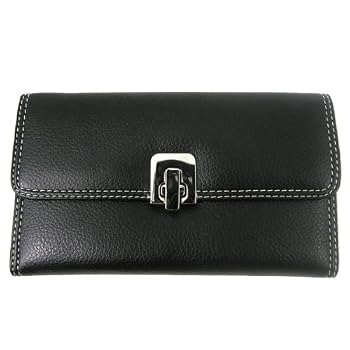 Silver Buckle Long Wallet