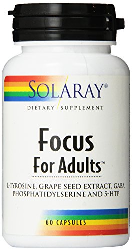 Solaray Focus Capsules for Adults, 60 Count