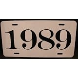 1989 YEAR LICENSE PLATE by Motown Automotive Design