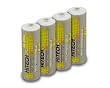 Hitech - 4 AA Ni-Mh 2400mAh Rechargeable Batteries for Kids' Toys & Electronic Learning System (FREE Battery Case)