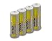 Hitech - 4 AA Ni-Mh 2400mAh Rechargeable Batteries for Kids' Toys & Electronic Learning System (FREE Battery Case)