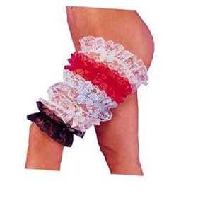 Classified Lace Garter with Bow and Rhinestone