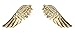 Meta-U Vintage Angel Wings Metallic Shirt Collar Tips Brooch