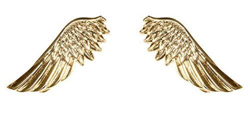 Meta-U Vintage Angel Wings Metallic Shirt Collar Tips Brooch