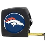 Denver Broncos 25' Black Tape Measure (with Primary Logo)