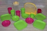 Tupperware Mini Children's Party Serve It Set Cake Taker Mugs Bowls Plates Cups