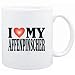 Mug White " I LOVE Affenpinscher " Dogs