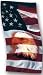 Beach Towel Eagle W/Flag