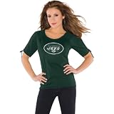 Touch by Alyssa Milano New York Jets Women's Split Sleeve Top XX Large