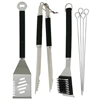 Mr. Bar-B-Q Plastic Finger Grip 7-Piece Tool Set