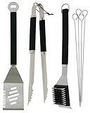 Mr. Bar-B-Q Plastic Finger Grip 7-Piece Tool Set