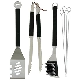Mr. Bar-B-Q Plastic Finger Grip 7-Piece Tool Set by Mr. Bar-B-Q