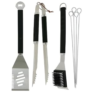 Mr. Bar-B-Q Plastic Finger Grip 7-Piece Tool Set by Mr. Bar-B-Q