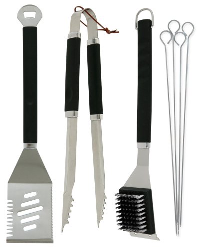 Mr. Bar-B-Q Plastic Finger Grip 7-Piece Tool Set