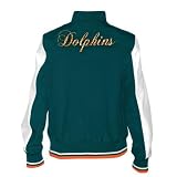 Miami Dolphins Women's Dazzle Script Aqua Full-Zip Track Jacket