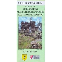 Club Vosgien Blatt 4/8, Strasbourg / Stra�burg, Mont Sainte-Odile ( Ste-Odile), le Donon, Haut-Koenigsbourg / Hochk�nigsburg, S�lestat / Schletstadt, Ribeauvill�, St-Di�, Molsheim, le Climont, Altenberg, Bas-Rhin, Frankreich, Alsace / Elsass, Vogesen topographische Wanderkarte 1:50.000, Vogesenclub