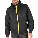 CrossHatch Mens Raxel Zip Hooded Jacket Black