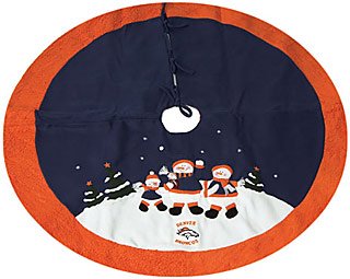 Denver Broncos NFL Snowman Holiday Tree Skirt (48-inch)
