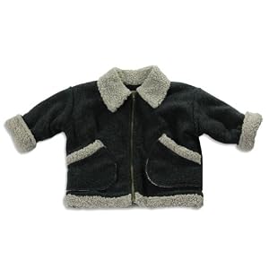 Buy Corky and Company - Boys Fleece Jacket, Heathered Black, Oatmeal by Corky and Company