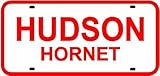HUDSON HORNET LICENSE PLATE sign car
