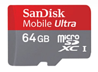 SanDisk 64GB Mobile Ultra MicroSDXC Class 6 Memory Card with SD Adapter - Retail Packaging