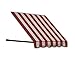 Awntech 10-Feet Santa Fe Twisted Rope Arm Window/Entry Awning, 44-Inch Height by 36-Inch Diameter, Burgundy/Tan