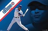 Cubs - Kosuke Fukudome by Unknown. PLAQUE MOUNTED. 34.00 inches width by 22.00 inches height. Highest Quality Art Poster Print