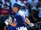 Los Angeles Angels of Anaheim v Texas Rangers, SURPRISE, AZ - MARCH 02: David Murphy Photographic Poster Print by Christian Petersen, 18x24