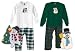 Kids Fun Snowman Christmas Tree Pajamas