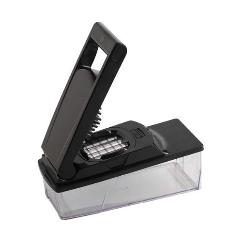 Mastrad F21600 Multi-Gem&uuml;seschneider mit 3 Aufs&auml;tzen f&uuml;r Gem&uuml;sestifte, -scheiben inkl. Container mit Deckel