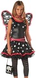 California Costumes Girls Punk Skulls Stars Fairy Kids Halloween Costume L