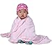 Nozone Baby Blanket, Sun Protective, Soft Rayon from Bamboo, UPF 50+ in Light Pink