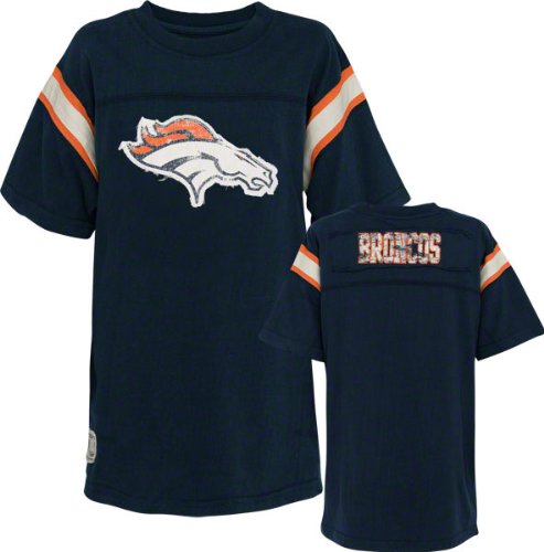 Denver Broncos Youth Vintage Jersey Crewneck T-Shirt