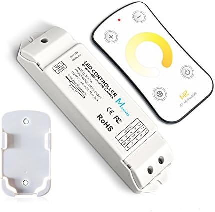 LEDBUY360 M2+M4-5A RF Remote LED Controller Control Color Temperature Adjustable Dual White CW/WW LED Strip Light, Speed/Brightness Adjustment, Customise Color and Lighting Changing Modes Selection