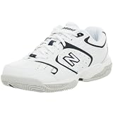  : New Balance Men's MC654 Tennis Shoe,White/Navy,7 D