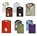 TDC Collection Men's Cotton Blend Banded Collar Dress Shirt, More Than 10 Colors
