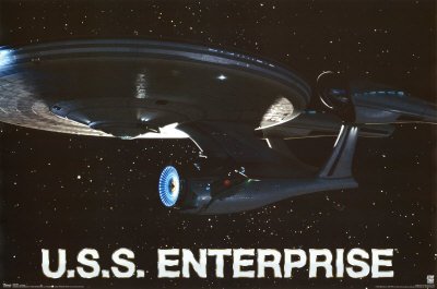 (22x34) Star Trek (U.S.S. Enterprise) TV Poster Print