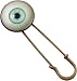 Gothic Eyeball Glass Cabochon Antique Bronze Kilt Pin+ FREE GIFT BAG