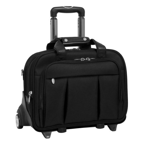 McKlein R Series DAMEN Nylon Detachable-Wheeled 17 Laptop Case (Us Patent 6595334 - Black On Sale