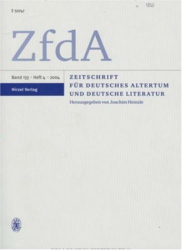 Zeitschrift für deutsches Altertum und deutsche Literatur (ZfdA)