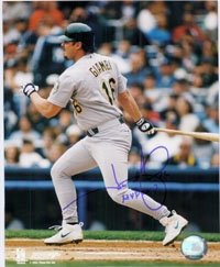 Giambi, Jason (Oakland Athletics) Autographed/Hand Signed 8x10 Photo Photo ''MVP 2000''