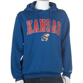 Soffe University of Kansas Hoodie with Arch and Mascot